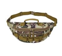 Alomejor Fanny Pack, Multifunctional Large Capacity Waist Bag with Adjustable Shoulder Straps for Running Cycling Hiking Camping (cp)