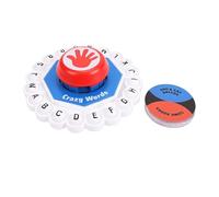 Alomejor Fast Paced Family Board Game, Alphabet Word Learning Game with Spinning Wheel and Themed Cards for Kids Adults Party Travel Team Building