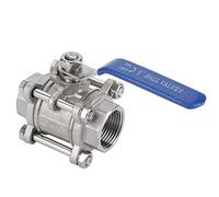 Alomejor Female Full Port Ball Valve 1" Stainless Steel | Durable construction, Quick opening, Low fluid resistance, Versatile installation