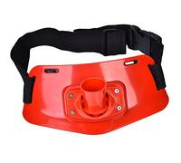 Alomejor Fighting Belt Adjustable Fishing Waist Rod Pole Holder Rod Racks Holder Belt for Fish Tackle Accessories (Red)