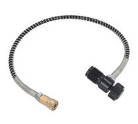 Alomejor Filling Station Adapter G5/8 Thread Quick Fill Hose for 6.8L CO2 HPA Tanks Efficient Durable