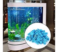 Alomejor Filter Bio Ball Efficient Fish Tank Filtration for Aquarium, Great for or Saltwater Systems, Plastic Blue 1.6x1.5cm 100pcs