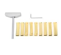Alomejor Fingerboard Fret Press Caul Insert with Pressing Tool & Wrench Luthier Tools for Acoustic/Electric Guitar Electric Bass