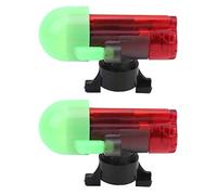 Alomejor Fishing Bite Alarm, 2 Pack Electronic LED Rod Strike Indicator with Sound Alert, LR44 Batteries Included, Clip On Sensor Light for Night Sea Lake River Fishing