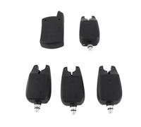 Alomejor Fishing Bite Alarm, Adjustable Sensitivity Volume with Visual LED Light Alert, for Night Fishing Water Resistant Compact Design