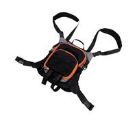 Alomejor Fishing Chest Pack Oxford Cloth Fly Fishing Bag 37.8 X 27.8 X 5.9 Cm Adjustable Strap Lightweight Tackle Storage for Men Women River Lake Shore (Gray)
