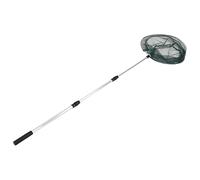 Alomejor Fishing Landing Net Aluminum Alloy Telescoping Handle with Foldable Rubber Mesh 14.6in Net Diameter for Catch and Release Freshwater Saltwater Pond Pier Trout Bass (2.1M)