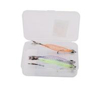Alomejor Fishing Lures Plastic Swimbait Hard Baits 4pcs with 3D Eyes Treble Hooks Balanced Minnow Action for Topwater Freshwater Saltwater Fishing (4 Piece Set)