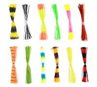 Alomejor fishing lures skirts,600 strands squid thread for durable bait fly tying materials,jig skirt accessory for outdoor sea river fishing DIY enthusiasts anglers