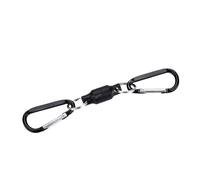 Alomejor Fishing Magnet Buckle Stainless Steel Magnetic Net Release Clip 3.5kg Load Single or Double Buckle Quick Attach Holder for Fly Fishing Vest Pack Kayak (Double)