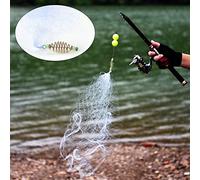 Alomejor Fishing Net Plastic Spring Fishing Net with Luminous Beads Multi Layer Plating Bait Cage Raw Silk Mesh 7 8 10 12 Sizes for Lovers River Lake Use (10th)