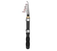 Alomejor Fishing Rod Portable Small Short Sea Pole Mini Sea Fishing Tools Telescopic Fishing Rod for Travel Seawater Freshwater Bass Trout Fishing(1.9M)