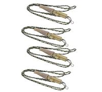 Alomejor Fishing Tackle Leader Clips for Carp - Replaceable Hybrid Camo Fishing Leaders with Rubber Clip, Compatible with Carp Fishing Line Sets, Heavy-Duty Carp Leader System for Anglers