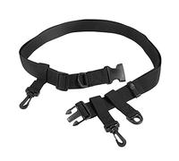 Alomejor Fishing Wading Belt Adjustable Multi-functional Fishing Waist Belt with Hook D-Ring for Fly Fishing Surf Casting Kayak Fishing Accessories Wader Straps
