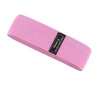 Alomejor Fitness Bands, Soft Foldable Elastic Hip Loop for Women, Portable Lightweight Exercise Equipment with Strong Moderate Weak for Squat Body Building (Rosy Red)