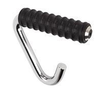 Alomejor Fitness Handle Grip, C Shaped Universal Rubber Wrapped Training Pull Bar for Gym, with Iron Material for Cable Exercise Equipment