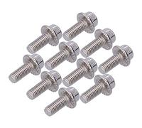 Alomejor Flanged Hex Head Bolts 10-40mm Stainless Steel (M5*12)