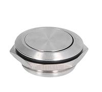 Alomejor Flat Top Button Switch 5Pcs Stainless Steel for Ignition Systems and Doorbells (25mm)
