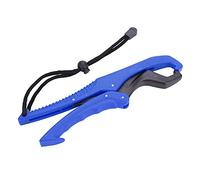 Alomejor Floating Fishing Gripper Gear ABS Fish Lip Grip Pliers Fish Clamp with Adjustable Rope(S-Blue)
