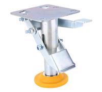 Alomejor Floor Lock Brake Trolley Cart Lock Adjustable with TPU Pad for Heavy Duty Use Iron Galvanized 100kg Capacity 1 Unit (X-75-32-3)