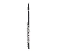 Alomejor Flute Beginner Flute Brass C Key 16 Holes with Cleaning Kit and Case Smooth Key Action Accurate Pitch for Kids Students Practice and School Band (Black)