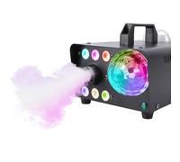 Alomejor Fog Machine with Disco Ball Light, 600W Smoke Machine, for Parties, Halloween, Weddings, DJ Events (UK Plug to 240V)