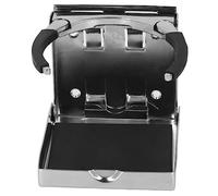 Alomejor Foldable Cup Holder, Stainless Steel Adjustable Drink Holder, 95 X 102 X 20 Mm Water Cup Stand with 79 Mm Max Grip for Boat Yacht Car