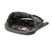 Alomejor Folding Boat Seat PU Polyester Low Back Foldable Pontoon Boat Seat 5.3 Inch Bolt Spacing Thick Foam Fold Down Design for Fishing Canoe Pontoon