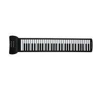 Alomejor Folding Rechargeable Hand Roll Piano 61 Electrical Keyboard - Silicone Music Instrument for Practice and Entertainment - Ideal for All Ages