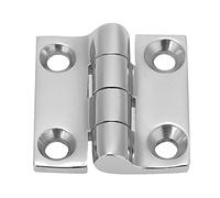Alomejor Four Hole Boat Hinge 316 Grade Stainless Steel Square Hinge Yacht Replacement Accessories (50mm-1pc)