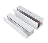 Alomejor Frameless Glass Door Electric Lock Modern Secure Drop Screw/Fastener Latch for Home Office DC 12V Aluminium Alloy