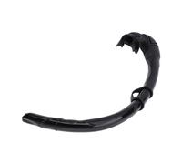 Alomejor Freediving Snorkel, Silicone Foldable Snorkel with Large Diameter Breathing Tube for Swim Training Diving Snorkeling Freediving Spearfishing (Black)