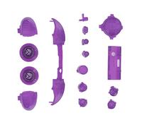 Alomejor Full Buttons Mod Kits for Series X and S, Durable and Comfortable Replacement Button Set for Gamers, ABS Material, 15-Piece Set (Transparent Purple)