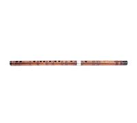 Alomejor G Key Bamboo Flute Dry Bitter Dizi 5 Year Shade Dried Bamboo Brass Joint 48.5 X 2cm Tuned Tone Storage Box for Beginners Performance Grade Examination