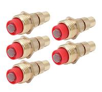 Alomejor G1/2 Male Thread Adjustable Atomizing Nozzle for Efficient Irrigation in Gardens, Greenhouses, and Courtyards, Brass, 5 Pcs
