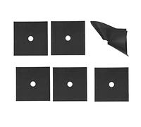 Alomejor Gas Stove Cover Reusable Non-Stick Protective Pad for Kitchen Accessory, 6Pcs Stove Burner Cover Oil-Proof Gas Liner for Almost All Kitchen [27x27x1cm, Black, 6x ]