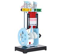 Alomejor Gasoline Engine Model 4 Stroke Physical Experiment Demonstrator for Middle School Teaching, Compact Design, Engineering Plastic, 1 Unit