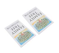 Alomejor Genealogy Workbook Easy Organization for Family Tree Research Record Book, 2pcs Student Lined Notebook for Office Stationery