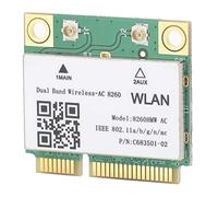 Alomejor Gigabit Wireless Network Card Dual-Band Mini PCI-E 867Mbps with Bluetooth 4.2 for 7/8/10 Compatible Laptops