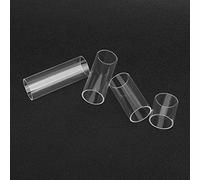Alomejor Glass Guitar Slide Transparent, Durable String Slides for (One | Smooth Glossy Surface, Warm Bright Tone, Fits Electric Guitar Bass Folk Songs, Strong Reusable Organic Glass