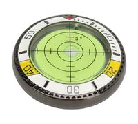 Alomejor Golf Green Reader, Poker Chip Style Ball Marker with High Precision Bubble Level for Accurate Putting Alignment Golf Accessories (Yellow White)