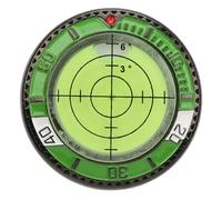 Alomejor Golf Green Reader, Poker Chip Style Ball Marker with High Precision Bubble Level for Accurate Putting Alignment Golf Accessories (Yellow Green)