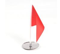 Alomejor Golf Hole Putting Cup, Stainless Steel Base with Polyester Mini Flag, 29 X 10.2 X 27 Cm Portable Putting Target for Indoor Outdoor Practice Home Office Course (Red Flag Stainless Steel Tray)
