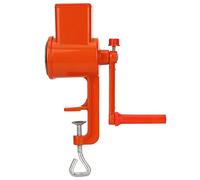 Alomejor Grain Grinder Durable Hand Cranking Manual Milling Machine for Nuts Corn Wheat Oats Suitable for Kitchen Use Aluminum Alloy Orange