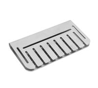 Alomejor Griddle Grease Gate Efficient Heavy Duty Blocker for Grill Pan Stainless Steel Food Screen for Griddle, for Cast Iron Grill Pan Flat Top Grills