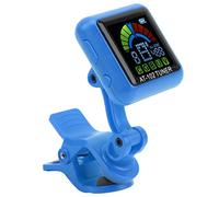 Alomejor Guitar Clamp/Holder on Tuner, USB Rechargeable, Violin and Ukulele Compatible, High Precision Tuning for Musicians (AT-102 blue)
