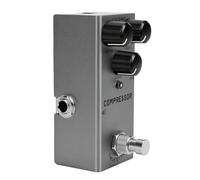 Alomejor Guitar Compressor Pedal, 3 Knobs Dual Mode True Bypass Smooth Dynamic Compressor Effect, with Normal and Treble Modes for Guitar Effects Unit