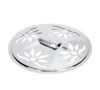 Alomejor Guitar Cover Resonator, Stainless Steel Silver Perforated Cover Plate with Unique Pattern for Professional Sound Enhancement and Protection