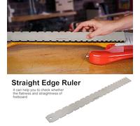 Alomejor Guitar Fret Lineal Portable String Action Dimension Tools for Guitar Manufacturers, Stainless Steel/Colors, 2 PCs/Setup Practical Tool for Better Performance