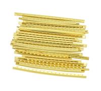 Alomejor Guitar Fret Wire, Premium Brass Guitar Fingerboard Replacement Parts, 24pcs Set for Electric and Bass, Easy to Install with Bright Appearance